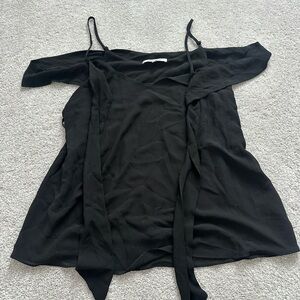 Naked Zebra - Off the Shoulder Top - Black - Large